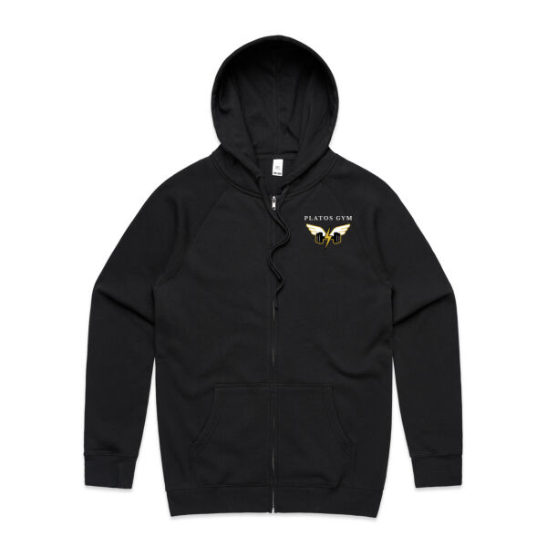 Platos Gym Zip-Up Hoodie – Built for the Strong, Ready for Anything Thumbnail